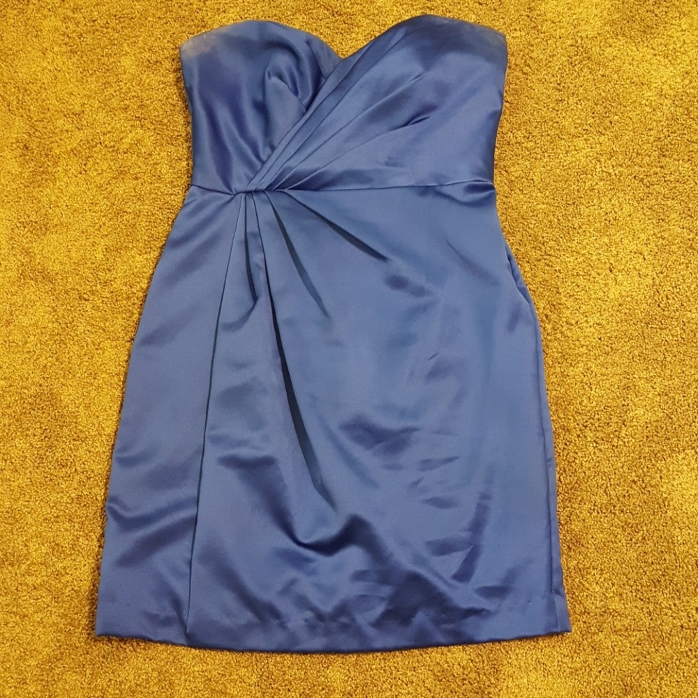 David's Bridal Royal Blue Bridesmaid Dress Size 8